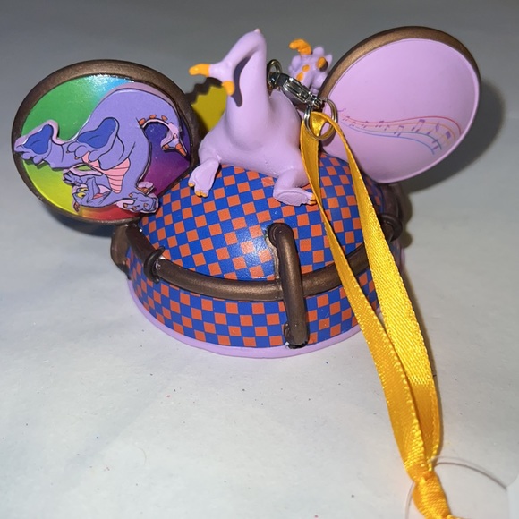 NEW!!! Disney HAND PAINTED Mickey Ear Hat Figment Ornamet - Picture 12 of 17